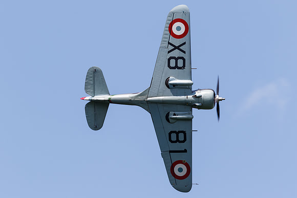 Curtiss H-75A-1 Hawk at Fête Aérienne, La Ferté-Alais, June 2019