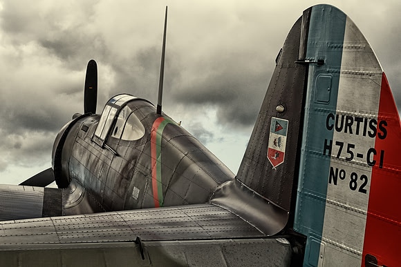 Curtiss H-75A-1 Hawk at Fête Aérienne, La Ferté-Alais, June 2019