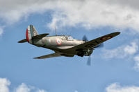 Curtiss H-75A-1 Hawk gets airbourne at Flying Legends 2006