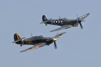 Supermarine Seafire LF III PP972 (Air Leasing) & Hawker Sea Hurricane 1B Z7015 (Shuttleworth Collection)