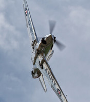 Stevo Hinton comes tight to the crowd at Flying Legends 2014