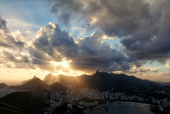 Sunset from Sugar Loaf Mountain
