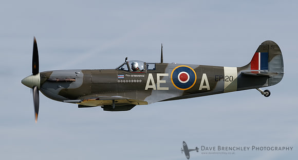 Nick Grey pilots EP120 in the Joker display at Flying Legends 2016.