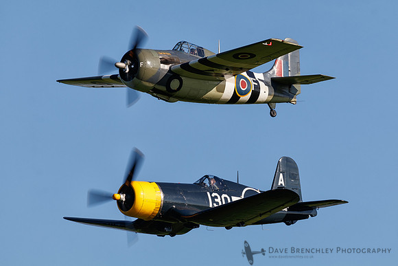 TFC Corsair & Wildcat, Shuttleworth Fly Navy Airshow 2018