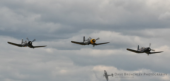Leading a trio of Corsairs at Flying Legends 2006